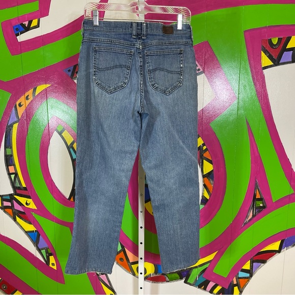 Vintage Distressed Lee Jeans. Size 6Short. Hemmed. Excellent Distressed cond! - Picture 4 of 7